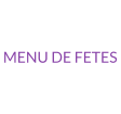 MENU DE FETES